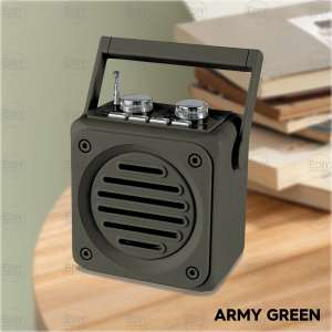 【 Mini Radio With Antenna 】 Portable Retro Speaker FM SW AM Bluetooth TF Card MP3 Player Wireless Powerful Bass Rechargeable Old-school 收音机 PuXing