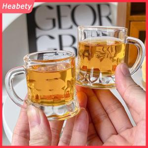Heabety 1 cái 2oz bia cup nhỏ xử lý nhựa Whisky mini cho bên cốc thủy tinh barware nhà bếp ăn uống thanh nhà vườn trang trí