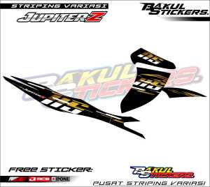 STRIPING VARIASI YAMAHA JUPITER Z BURHAN VYETNAM STYLE / STICKER LIST MOTOR YAMAHA JUPITER Z BURHAN