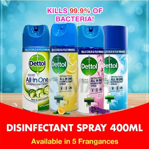 Dettol Disinfectant Spray All in One 400ml Dettol Spray Lazada Singapore