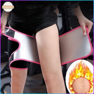 1 Pair Thigh Shaper Sweat Bands Belt Thigh Calf Slimmer Sauna Effect Legs Trimmer for Men Women Weight Loss Workout Wearing