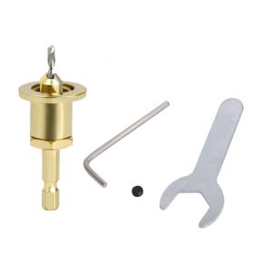 High Hardness Alloy Countersink Drill Bit with 1/4" Hexagonal Shank and Adjustable Depth Stop for Accurate Drilling