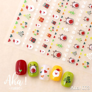 Nail Art  Xmas Christmas Cartoon Star Cookie Elk Bear Snowflake Snowman Colorful Ornaments Sticker圣诞卡通小星饼干麋鹿熊雪花雪人彩色饰品贴