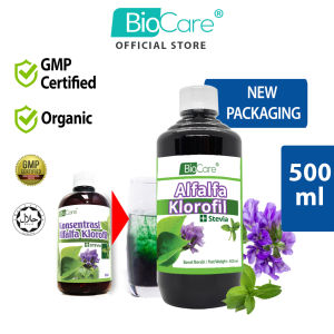 Biocare Alfalfa Chlorophyll Stevia 500ml organic 叶绿素甜菊叶