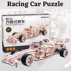 Robotime ROKR 3D Wooden Puzzle Mechanical Gear Racing Car Present Gift Anniversary Birthday Valentines Christmas