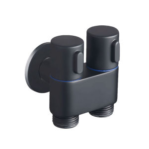 Anti-Karat Kran 1/2 Inch Cabang Kualitas Tinggi Keran 2 Cabang Mesin Cuci / Kran 2 Cabang Shower Bahan Tembaga