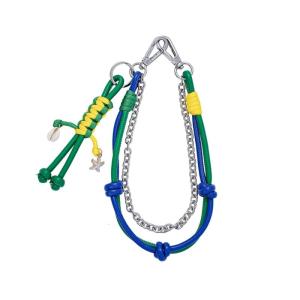 Thời trang túi thủ công phụ kiện Keychain với PU dây và robot chi tiết hợp thời trang trang trí quần trang trí cho ba lô