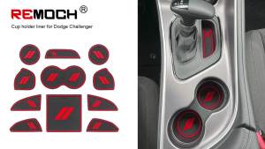 For Dodge Challenger Accessories 2015-2023 2024 Cup Holder Insert Coaster