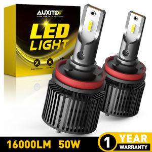 AUXITO X1 2PCS 50W 16000LM H4 LED Headlight 9003 9005 9006 H8 H11 LED Headlight For Car Canbus Auto Car Headlamp Bulb 6000K White