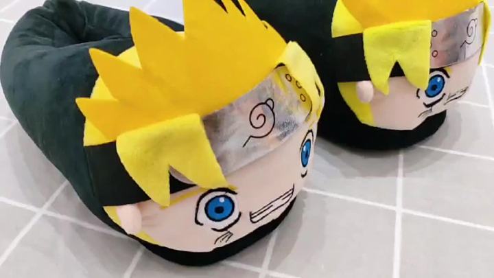 Naruto plush online slippers