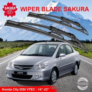 Wiper Kaca Depan City IDSI VTEC Wiper Mobil SAKURA