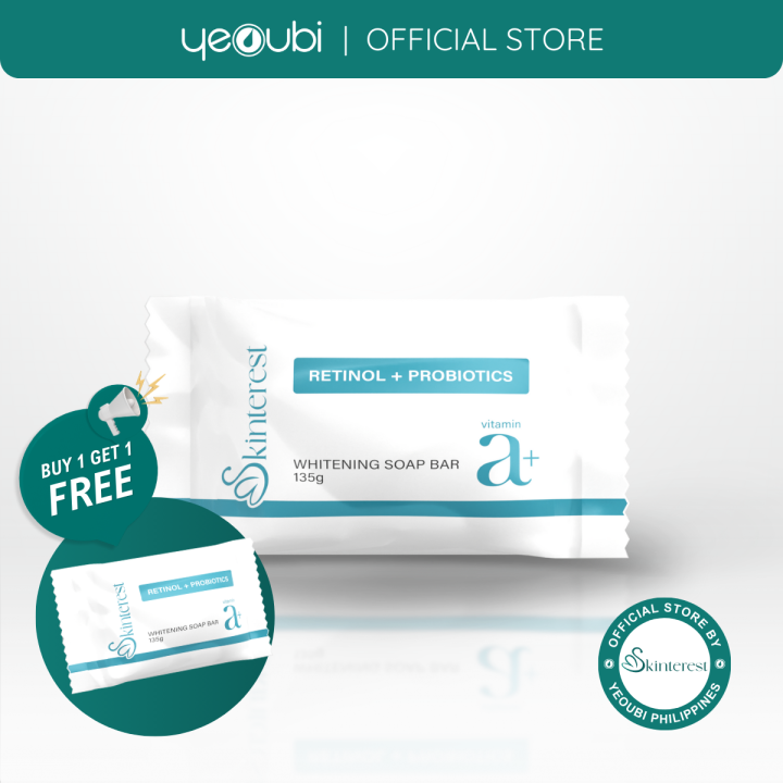 Skinterest Retinol plus Probiotics AntiAging Whitening Soap