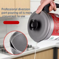 Stainless Steel Oil Filter Pot Kitchen Cooking Tool Storage Can Grease Strainer Container. 