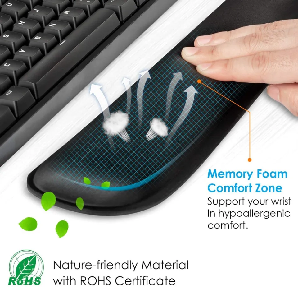 Cheap FONKEN Mouse Pad Ergonomic Comfortable with Wrist Rest Mouse