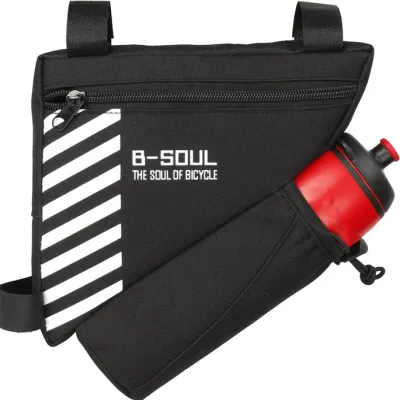B-SOUL Tas Sepeda Dengan Holder Botol Minum tas sepeda gunung anti air / tas sepeda mtb / tas sepeda lipat depan / tas sepeda waterproof