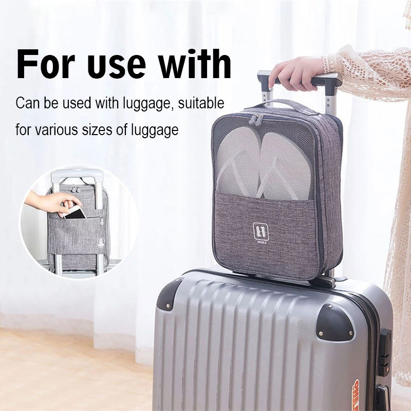 Borsa porta scarpe da viaggio in rete impermeabile, custodia portatile per scarpe Kasut
_voghion.com