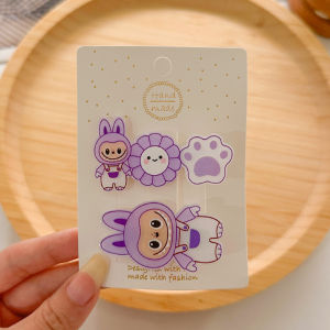 Lucky Haven กิ๊ฟหนีบผมเรซินการ์ตูนน่ารักสำหรับสาวๆคลิปตุ่นปากเป็ดหวานสำหรับเด็ก