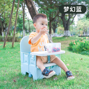Orzbow Foldable Travel Booster Seat Portable Baby High Chair Feeding Chair with Tray Foldable Dining Chair for Newborns