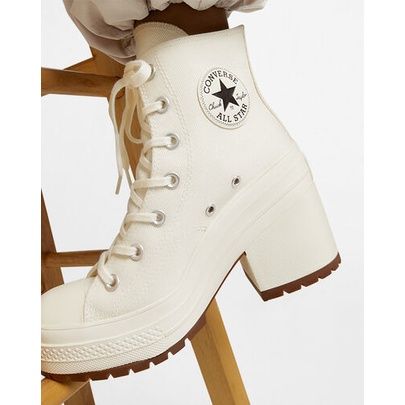 wuhau COD! CONVERSE Chuck 70 De Luxe Heel European and American Thick Heeled  Shoes, Women's High Heeled Board Shoes