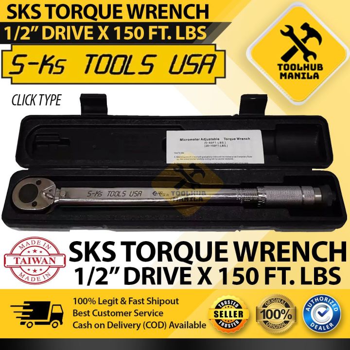 SKs Tools USA TORQUE WRENCH 1 2 Drive 150ft lbs Lazada Lazada PH