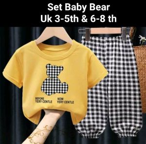 Stelan Anak Terbaru/Set Sherly Kid/2Ukuran 3-5Thn&6-8Thn//One Set Kids Kekinian/One Set Kids Santai