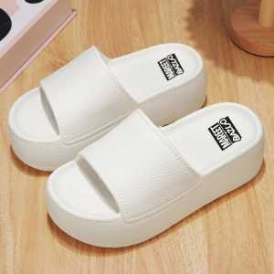 Sandal Wedges Wanita Terbaru Model Kekinian Simple 35-40 | Sendal Selop Karet Premium EVA Empuk Tebal Elegan OOTD