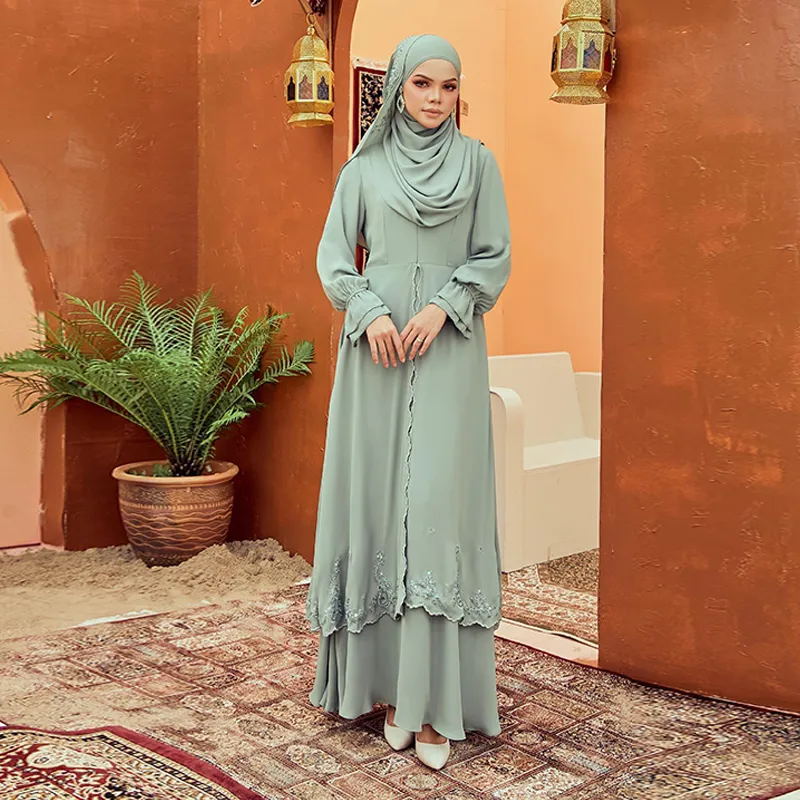 Jubah dress 2025 lace muslimah