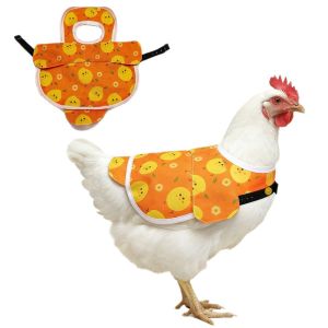 WAPKTY Thoáng khí Đệm chống gà cắn Dây đeo có thể điều chỉnh Chống thấm nước Áo bảo vệ lưng vịt  với nút bấm Quần áo bảo hộ cho người làm nghề chăn nuôi gia cầm