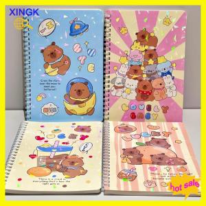XINGK เลเซอร์ capybara สมุดบันทึก A5การ์ตูนน่ารักหนังสือออกกำลังกายน่ารักสมุดบันทึกสำหรับโรงเรียน