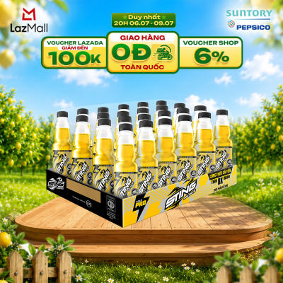 [SALE 7.7] Thùng 24 Chai Nước Tăng Lực Sting Vàng (330ml/chai) | Lazada Việt Nam