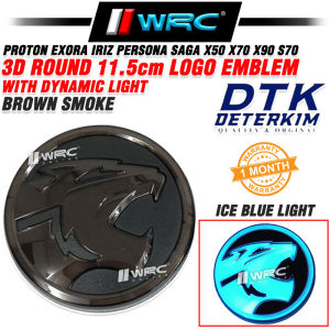 DTK Proton Exora Iriz Persona Saga X50 X70 X90 S70 3D Round 11.5cm Logo Emblem With Dynamic Light