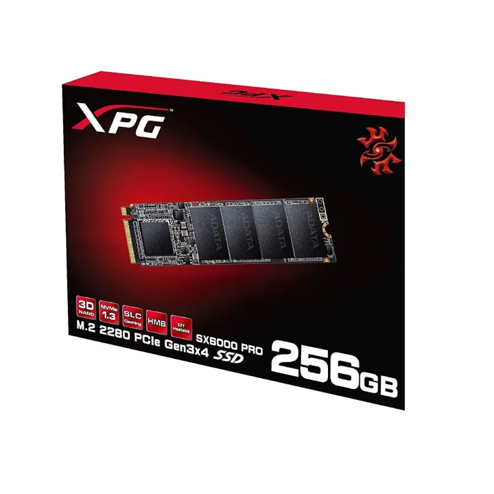 ADATA XPG SX6000 Pro PCIe 3D NAND PCIe Gen3x4 M.2 2280 NVMe 1.3 R/W up to 2100/1500MB/s SSD - 256GB/ 512GB/ 1TB