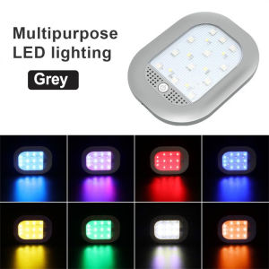 Car Roof Led Lamp LED Magnetic Reading Light 8 Color Night Lights Touch Type Ceiling Magnet Interior USB Charger for Car Trunk