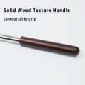LUZMAR Solid Wood Handle Flagpole Retractable 200/250/300cm Tour Guide Flag Pole Multi-functional Stainless Steel Rod Teaching Stick Tour Guide. 