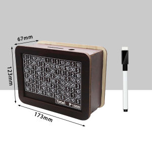 【COD】Money Box Handmade Reusable Piggy Bank Crafts with Saving Money Goals Counter Wooden Coin Tray Storage