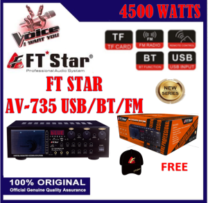 FTstar Amplifier AV-735 USB/BT/FM Amplifier Karaoke with USB and Bluetooth ( AV 735 USB/BT/FM)