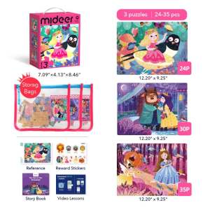 Đồ Chơi Xếp Hình Nâng Cao Mideer Puzzle Level up 7 Cấp Độ ghép tranh hình Cho Bé Tuổi Từ 2+ đến 6+ LinhKha