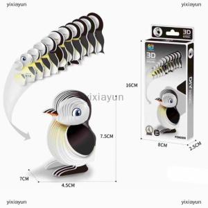 [COD] yixiayun 1 Set Kids Educational Montessori Toys Funny DIY Manual Assembly Three-dimensional Model Animal 3D Paper Puzzle Toy For Boy Girl