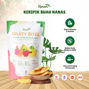 Himari Pineapple Bite Keripik Buah Nanas Kering 100gr Crispy & Crunchy