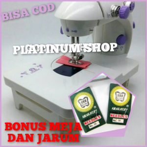 BONUS JARUM DAN MEJA 4IN1 PAKET PROMO MESIN JAHIT MINI 202 MINI PORTABLE