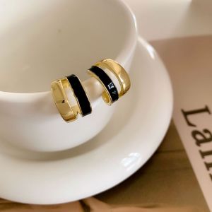 Korean Fashion C-shaped Earrings Elegant Simple Earring Stainless Ear Stud Accessories Jewelry for Women Girls