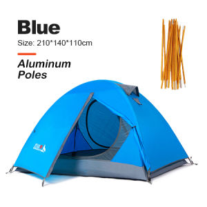 BSWOLF Camping Tent 2 Person Aluminum Pole Lightweight Tourist Tent Double Layer Portable Tent for HikingTravelling