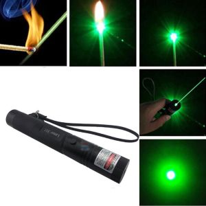 303 Green Laser Pointer Presentation High Power With Key USB Rechargeable Battery Long Range Compact Size Strong Laser for Hunting Indoor Class presentation 演示笔 镭射笔
