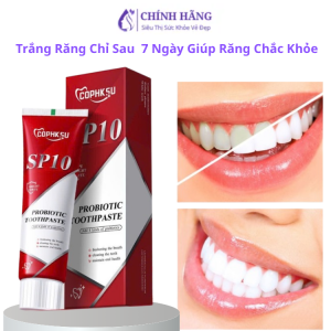 Kem đánh răng SP10 làm trắng răng vượt trội làm sạch mạnh mẽ loại bỏ vết ố vàng bảo vệ men răng vượt trội