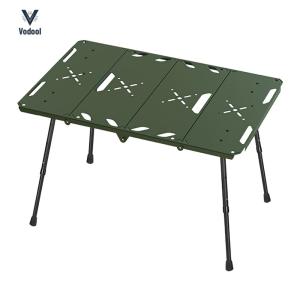 4-Fold Aluminum Alloy Folding Camping Table with Storage Bag for Camping [Vodool Shophouse]