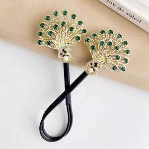 Nexlent Retro Temperament Peacock Plate Hairpin Lazy Persons Hair Accessory Hair Styling Tool