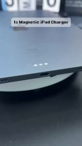 Magnetic Wireless Charger Cable for iPad Pro/Air 18W 35W USB-C Fast Charge Cable for iPad Pro Air Back Magnetic Charging Grey 1m