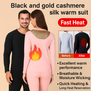 Mens fall thermal underwear set with padded fall pants