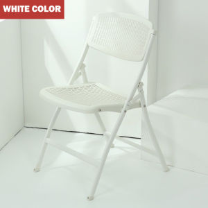 Ergonomic Design Hollow Foldable Chair Space-Saving Hollow Chair High Quality PP Foldable Chair/ Rainbow Culture