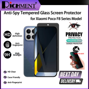 RICHMENT For Xiaomi Poco F8 Ultra/Xiaomi Poco F8 Pro Screen Glass Protector 9H HD Privacy Anti-Spy Tempered Glass